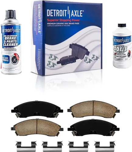 Miniatura 39 de Detroit Axle - Pastillas de freno de cerámica delanteras Reemplazo de pinza de freno derecha para Dodge Ram 1500 Dakota, Ram 1500 Classic - Juego
