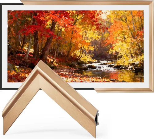 Miniatura 3 de Aleación de chip de color de muestra de oro cobrizo, marco de TV bisel de aleación Deco solo para televisores Samsung The Frame, compatible