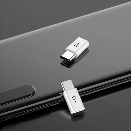 Miniatura 8 de Adaptador Micro USB a USB C (paquete de 4), adaptador Micro-USB hembra a USB-C macho OTG compatible con Samsung Galaxy, LG, Huawei, teléfonos