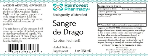 Miniatura 2 de Rainforest Pharmacy Sangre de Drago Líquido de Sangre de Dragón Peruano 4 fl oz
