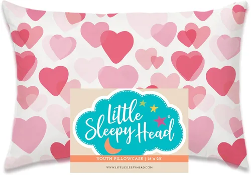 Miniatura 18 de Little Sleepy Head Funda de almohada para niños pequeños, 100% algodón y funda de almohada hipoalergénica para almohada de niños pequeños, funda