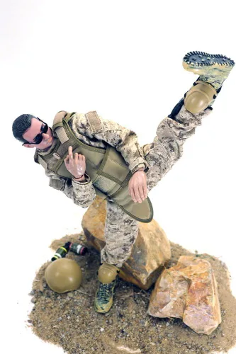 Miniatura 5 de BJPEY Figuras de acción de fuerzas especiales de soldados de 12 pulgadas, juguetes, escala 1:6 (Seal)