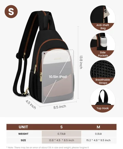 Miniatura 6 de LOVEVOOK - Mochila convertible tipo bandolera para mujeres, mochila pequeña para pañales, para senderismo, mochila resistente al agua para viajes