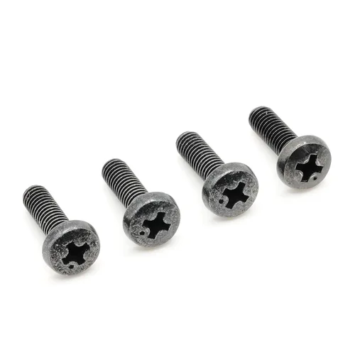 ReplacementScrews Tornillos de soporte compatibles con Insignia NS-43D420NA20 (NS43D420NA20) | (NS43D420NA20), Complete Feet / Legs Screw Set, Black