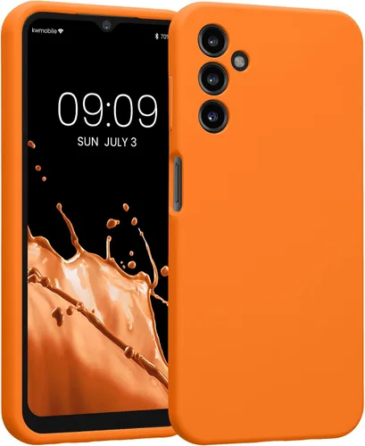 Miniatura 46 de kwmobile Funda compatible con Samsung Galaxy A13 4G - Funda delgada de silicona TPU - Acabado suave al tacto - Amarillo radiante