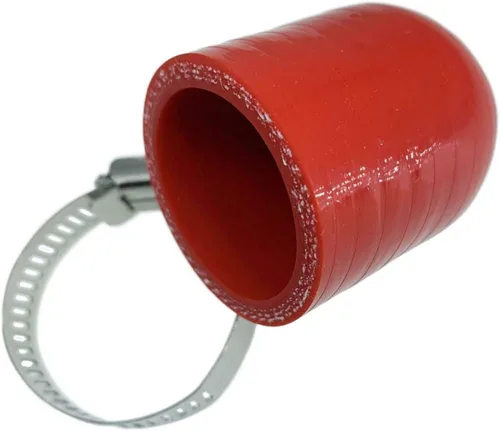 Miniatura 15 de Tapa de Refrigerante de Silicona Reforzada Universal Negra de 1/4" (6.5mm) con Abrazadera para Calentador de Derivación Puerto de Agua al Vacío Kit