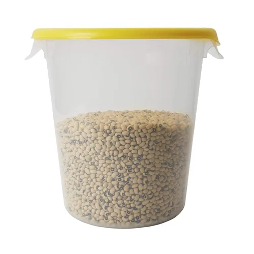 Miniatura 11 de Rubbermaid Commercial Products Recipiente redondo de plástico para almacenar alimentos, 12 cuartos, color blanco, organización/almacenamiento