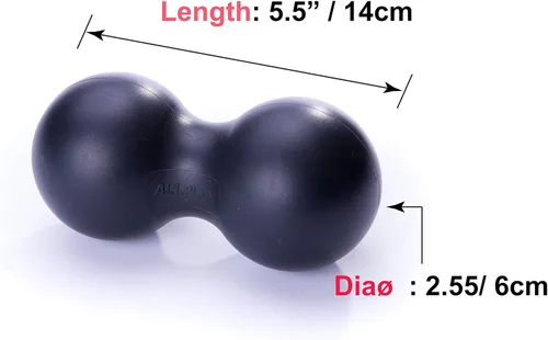 Miniatura 4 de Rodillo de bola de masaje de maní, bola de lacrosse doble, punto de acupuntura, liberación miofascial, nudo muscular, relajador, movilidad, punto