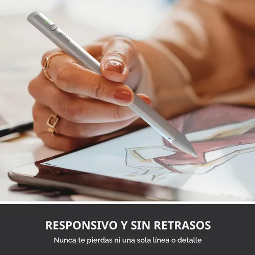 Miniatura 3 de Logitech Crayon - Lápiz digital para iPad (solo compatibilidad con puerto USB C) con tecnología Apple Pencil, precisión de píxeles sin retraso