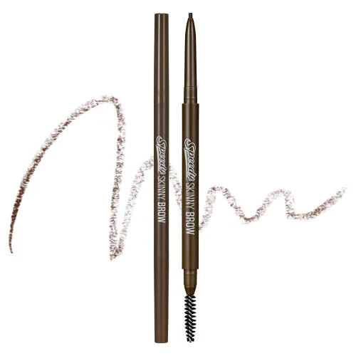 Miniatura 9 de PERIPERA Speedy Skinny Brow (09 Taupe Brown), lápiz de cejas preciso de 1.5mm, tonos de punta fina de doble cara, define y rellena maquillaje de 09
