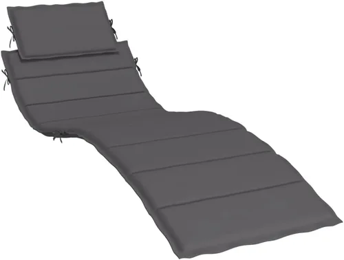 Miniatura 4 de Cojín para tumbona antracita de 73.2 x 22.8 x 1.2 pulgadas, cojines de tela Oxford para Sillas de Comedor para sillas de patio al aire libre