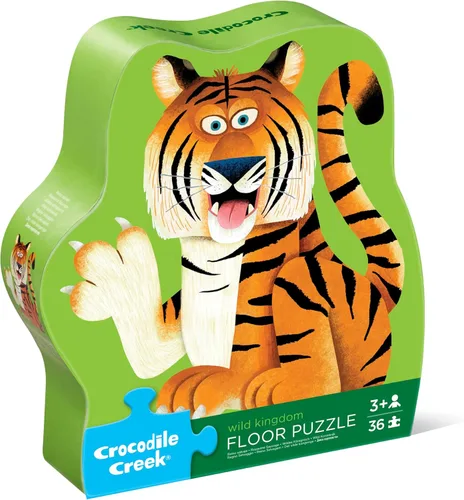Miniatura 27 de Crocodile Creek Rompecabezas de Piso de 36 Piezas - Rompecabezas de Piso Divertidos para Niños de 3 a 5 Años - Caja con Forma Resistente para Amigos
