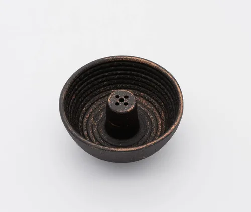 Miniatura 3 de Fuente de hierro fundido negro Incienso Stick Holder Burner - zen minded