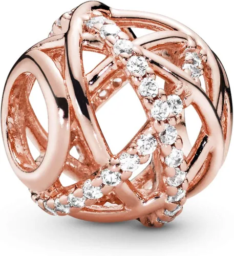 PANDORA Joyería Líneas Brillantes y Pulidas Colgante Circonita Cúbica en, Metal, Circonita Cúbica