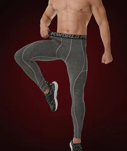 Miniatura 41 de SILKWORLD Paquete de 1 a 3 pantalones de compresión para hombre, con bolsillos, leggings de gimnasio y secado fresco