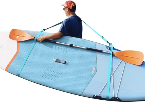 Miniatura 7 de Kolti Correa de transporte para tabla de remo, correa de soporte ajustable de alta resistencia para tabla de surf, tabla de remo, canoa, longboard
