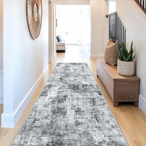 Miniatura 29 de Alfombra antideslizante lavable de 2 x 3 pies - Alfombra suave de pelo bajo para cocina, entrada y dormitorio - Tapete moderno para puerta