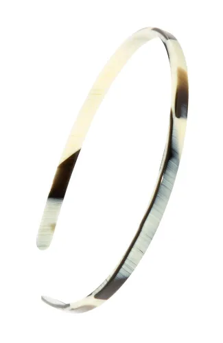 Miniatura 3 de Diadema marrón para mujer, France Luxe de 1/4 de pulgada, ultracómoda, delgada, África, ajuste flexible con dientes suaves antideslizantes, sujeción