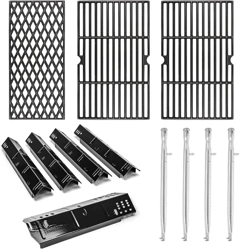 Miniatura 8 de Uniflasy Rejillas de parrilla Placas de calor para Dyna-Glo 4 quemadores DGH450CRP DGH451CRP Piezas de parrilla para Dyna Glo 70-01-911 70-02-411