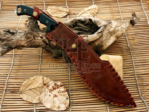 Miniatura 8 de HUNTEX - Cuchillo Kukri táctico zombi exclusivo de Damasco legendario Cuchillo Kukri táctico zombi de alta calidad 20 pulgadas de largo