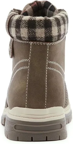 Miniatura 3 de ANJOUFEMME Botas de trabajo para senderismo y nieve de invierno para mujer