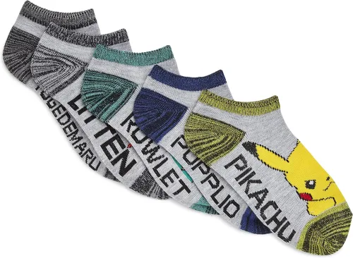 Miniatura 6 de Pokemon Paquete de 5 calcetines invisibles para niños