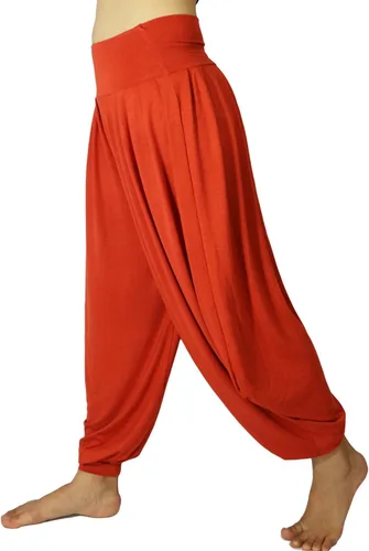 Miniatura 11 de Lovely Creations Pantalones holgados con cintura elástica y harem Aladdin para mujer