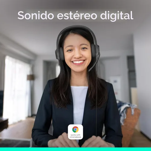 Miniatura 2 de Logitech H390 Auriculares con cable con micrófono, auriculares USB-A con micrófono para PC, micrófono con cancelación de ruido para reuniones