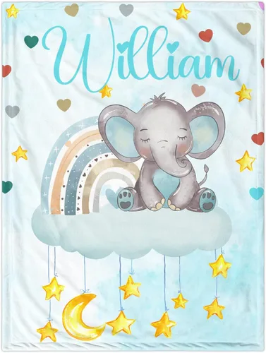 Miniatura 27 de Manta de Bebé Personalizada para Niños, Manta de Bebé Personalizada con Nombre Súper Suave Mantas con Nombre Personalizadas para Niños, Mantas