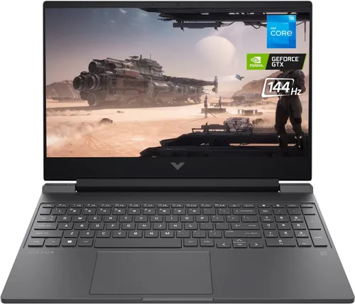 HP Victus 15.6" FHD 144 Hz Laptop para juegos, procesador Intel Core i5-12450H, NVIDIA GeForce GTX 1650, 16GB RAM, 1TB SSD, HDMI, lector de tarjetas