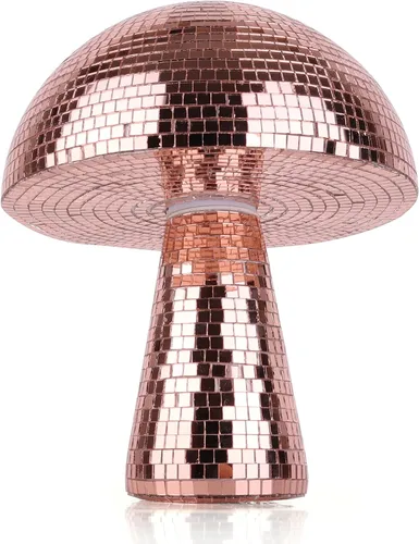 Miniatura 9 de Bola de discoteca creativa de hongo para fiesta, decoración de mesa, espejo retro hecho a mano, bola de discoteca en forma de hongo, decoración