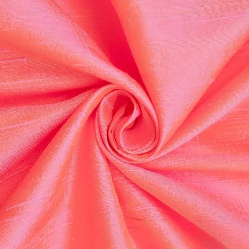 Fabric Mart Direct The Yard, tela Dupioni de seda rosa, oro por The Yard, 2 yardas continuas 41 pulgadas de ancho Slubbed Dupioni Silk Solid Color