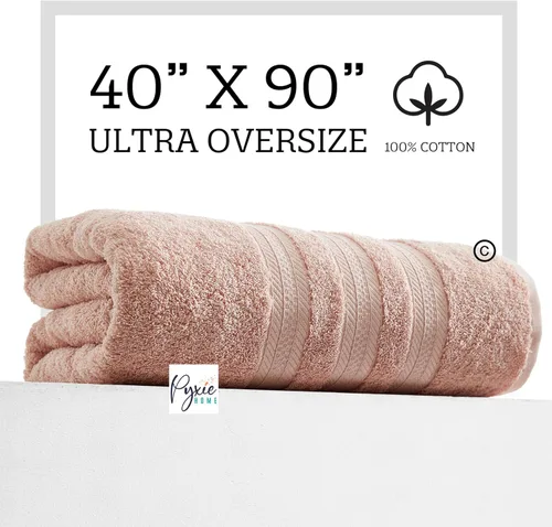 Miniatura 6 de Toalla de baño extra grande Ultra - Blush - 100% algodón - Extra grande