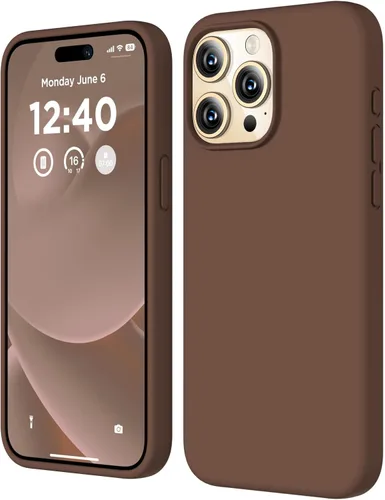 Miniatura 29 de Compatible con Funda para iPhone 15 Pro Max, Funda de Silicona Líquida, Cubierta Protectora Resistente a Golpes de Cuerpo Completo Funda Delgada