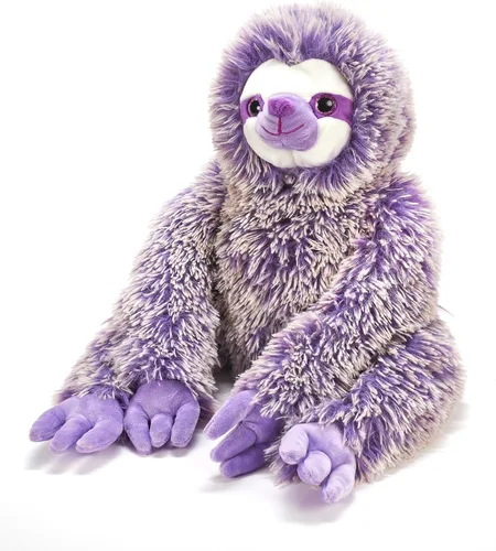 The Petting Zoo Peluche de perezoso morado, regalos para niños, juguete de peluche de perezoso Pazzion morado, 20 pulgadas