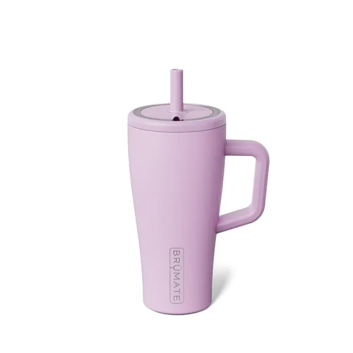 Miniatura 49 de BrüMate Era Vaso térmico con asa y pajilla, 40 onzas, 100% a prueba de fugas, con tapa, hecho de acero inoxidable, base apta para portavasos, moca