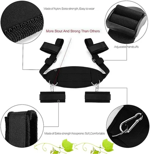 Miniatura 2 de Kit de sujeción de cama para parejas debajo de King para parejas adultas, kit de correas de amarre, juego resistente al sexo para mujeres adultas