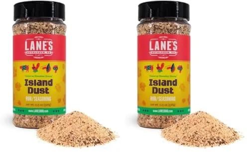 Miniatura 10 de Lane's Island Dust Rub Alaea - Sal de condimento de sal marina hawaiana, especia de sal roja hawaiana para mariscos y carne, fabricada en Estados
