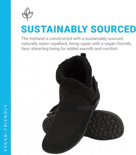 Miniatura 5 de Xero Shoes Ashland Womens Fall Boots, Vegan Casual Boots with a Soft Hemp Upper and a Cozy Faux Shearling Collar
