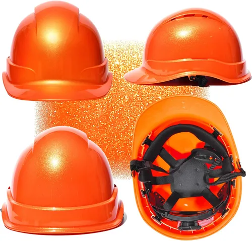 Miniatura 4 de Casco de seguridad con logotipo personalizable, protector para la cabeza, para trabajo al aire libre (naranja (nuevo estándar))