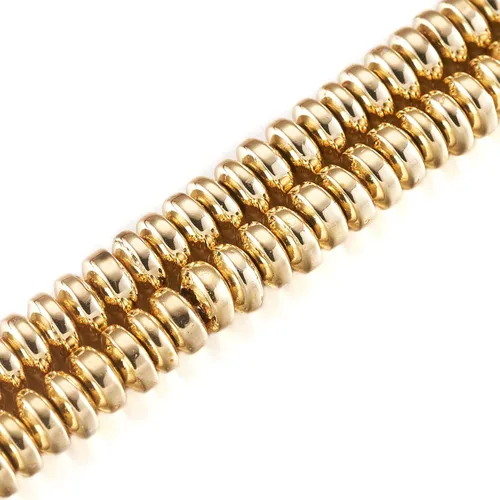 Cheris - 180 cuentas de metal Heishi de 0.16 x 0.079 pulgadas (0.157 x 0.079 in) chapadas en oro, no magnéticas, cuentas sueltas de hematita