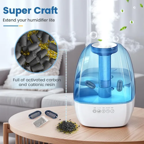 Miniatura 7 de isinlive Cartucho de desmineralización para humidificadores ultrasónicos HoMedics: Paquete de 12 cartuchos de desmineralización de reemplazo