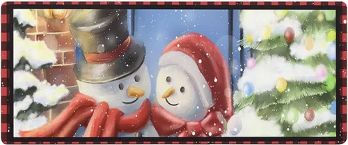 Tapete de baño de muñeco de nieve de Navidad para bañera, tapete antideslizante de secado rápido y absorbente, tierra de diatomeas, fregadero de