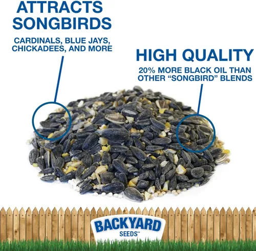 Miniatura 2 de Backyard Seeds - Semillas para pájaros de alta calidad, 40 libras, mezcla suprema de alimentos para pájaros silvestres para comederos exteriores