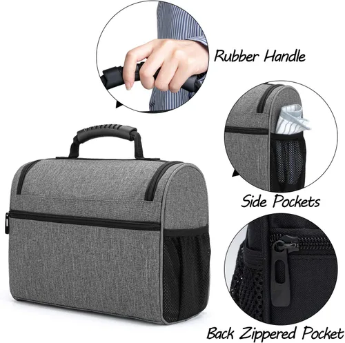 Miniatura 4 de CURMIO Bolsa de kit de barman, bolsa de transporte portátil de viaje con asa de goma para juego de herramientas de bar, para interiores y exteriores