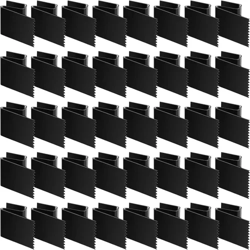 Dunzy Paquete de 40 clips de ventana de huracán para ventanas de 1/2 pulgada de grosor, acero al carbono, clips reutilizables para ventanas de Negro