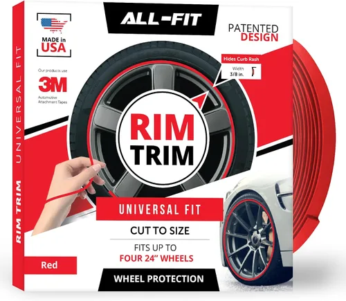 Miniatura 11 de All-Fit Automotive Borde de Llanta – Accesorios Exteriores de Automóvil DIY Duraderos para Protección contra Raspones de Bordillo – Se Adapta a