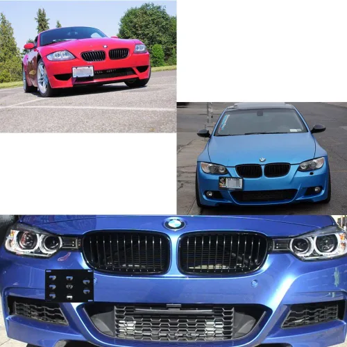 Miniatura 4 de Dewhel Soporte de Montaje con Abrazadera para Placa de Matrícula en Gancho de Remolque del Parachoques Delantero, Atornillable, Compatible con BMW
