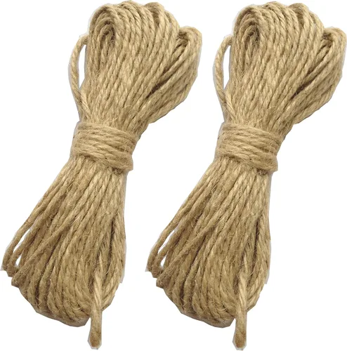 Miniatura 3 de LWR CRAFTS Cuerda de yute 0.098 in 90ft Natural para pinzas grandes