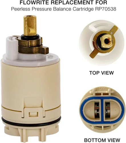 Miniatura 4 de FlowRite RP70538/73625 Reemplazo para cartucho de equilibrio de presión de bañera y ducha sin igual y conjunto de válvula